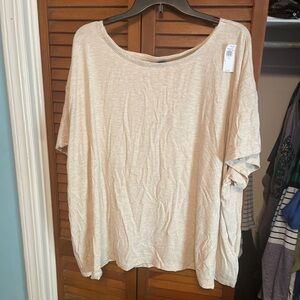 Old Navy Women's Beige Short Sleeve Top